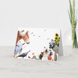 #7 Enjoy the abundance of earth:HappyThanksgiving  Holiday Card