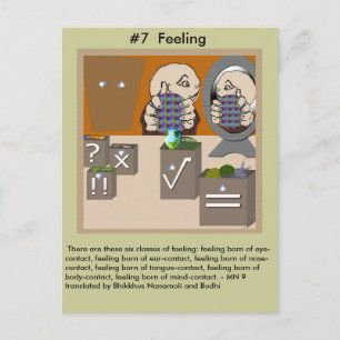 #7 Feelings -  from Dependent Arising Invitation Postcard