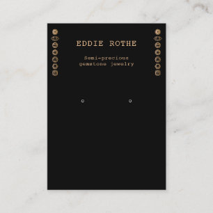 7 Gold Chakra Spiritual Earring  Jewellery  Displa Business Card