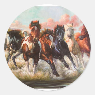 7 hours  classic round sticker