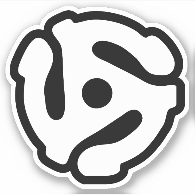 7 inch 45 rpm vinyl adapter insert spindle spider (Front)