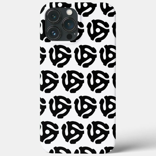 7 inch 45 rpm vinyl adapter insert spindle spider Case-Mate iPhone case (Back)