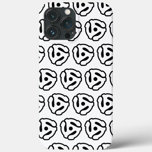 7 inch 45 rpm vinyl adapter insert spindle spider Case-Mate iPhone case (Back)