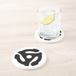 7 inch 45 rpm vinyl adapter insert spindle spider coaster