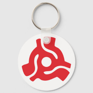 7 inch 45 rpm vinyl adapter insert spindle spider key ring