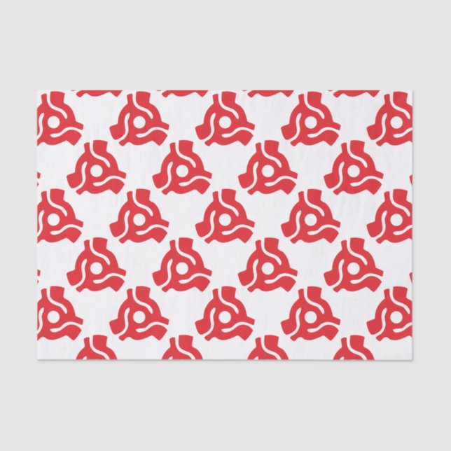 7 inch 45 rpm vinyl adapter insert spindle spider tissue paper (Front)