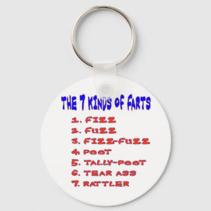 7 KINDS OF FARTS KEY RING