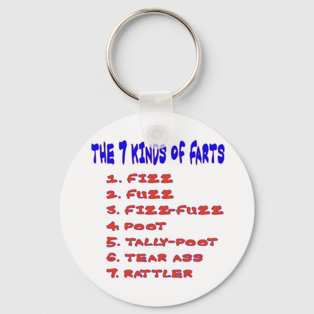 7 KINDS OF FARTS KEY RING (Front)