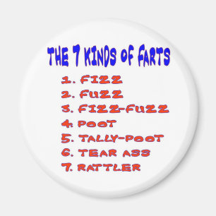 7 KINDS OF FARTS MAGNET