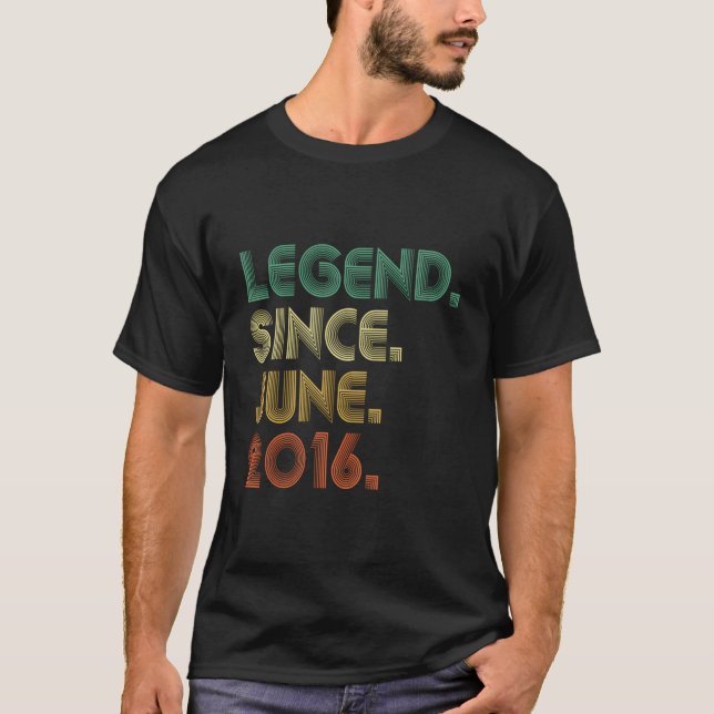 7 Legend Since June 2016 7Th T-Shirt (Front)