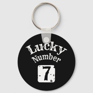 7 - Lucky Number 7 Luck Key Ring