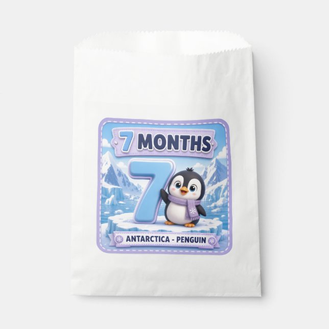 7 Months Baby Milestone Explorer Favour Bag (Front)