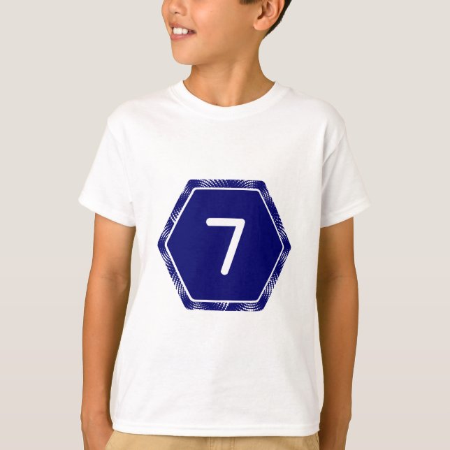#7 Navy Tek T-Shirt (Front)