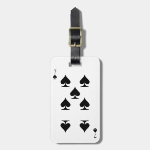 7 of Spades Luggage Tag