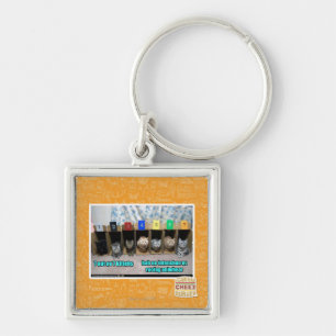 7 out ov 7 kittehs key ring