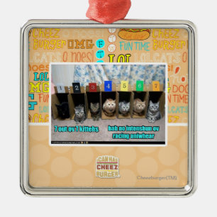 7 out ov 7 kittehs metal tree decoration