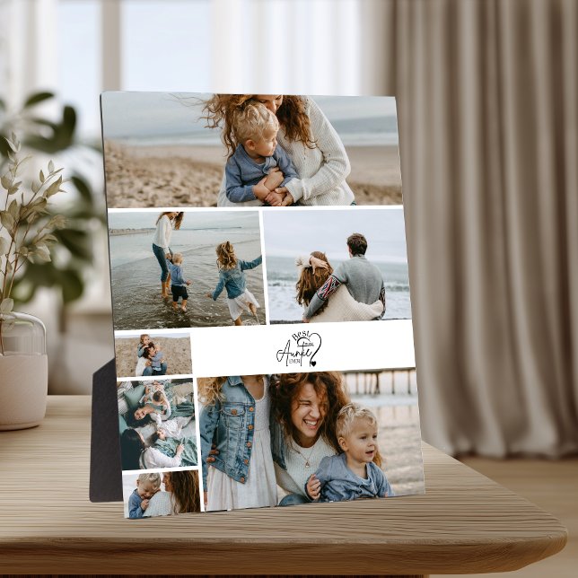 7 Personalised Best Aunt Photo Collage Plaque (Creator Uploaded)