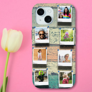 7 Photo Collage iPhone 15 Personalized Tough Case