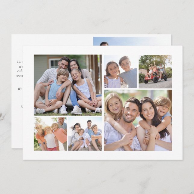 7 Photo Holiday Card | What a Year! (Front/Back)