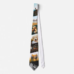 7 Photo Stripe Tie Template Edge Printed