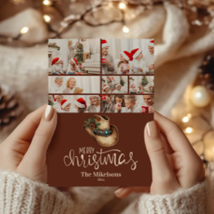 7 Photo  Western Cowboy Hat Christmas Holiday Card
