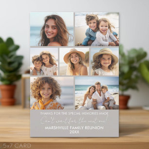 7 Photos - Family Reunion Memories Holiday Card