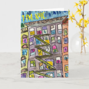 7 PM NYC Gratitude Greeting Card w/Enveloope