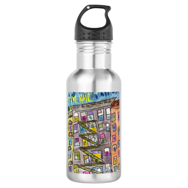 7 PM NYC Gratitude Waterbottle 532 Ml Water Bottle (Front)