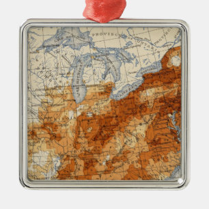 7 Population 1840 Metal Ornament