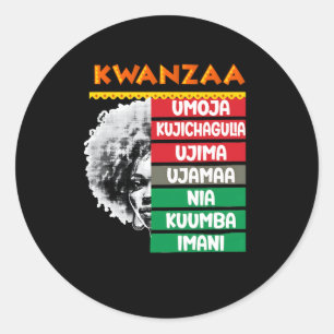 7 Principles Of Kwanzaa4 Classic Round Sticker