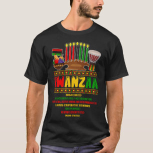 7 Principles Of Kwanzaa Celebration Pan African Bo T-Shirt