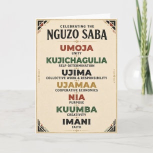 7 Principles of Kwanzaa Holiday Card