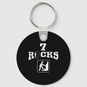 7 Rocks Mountain Climbing Seven Year Old Bday T Sh Key Ring