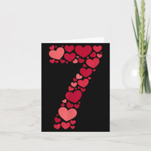 7 Romantic 67 Heart Pattern Valentine Love Trend 6 Card