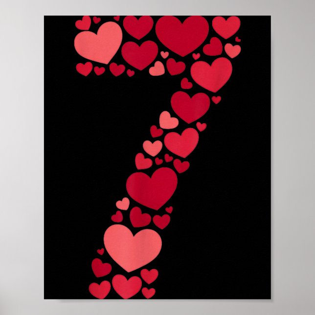 7 Romantic 67 Heart Pattern Valentine Love Trend 6 Poster (Front)