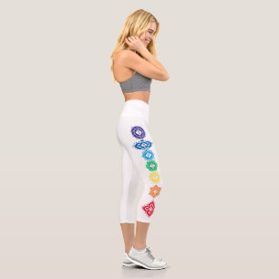 7 Seven Chakras Energy Capri Leggings