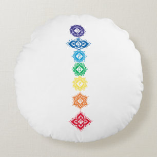 7 Seven Chakras Energy Round Cushion