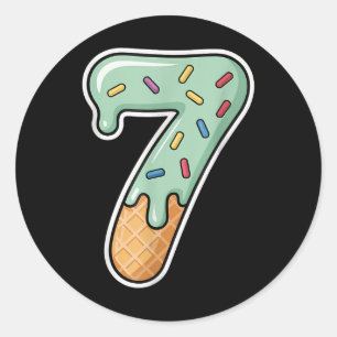 7 Six Seven Trending 67 Happy 67th Day Of School Classic Round Sticker
