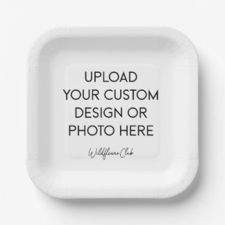 7" Square Paper Plate