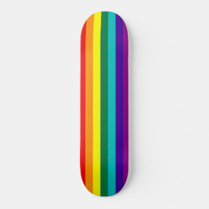 7 Stripes Rainbow Gay Pride Flag 7 1/8" Skateboard