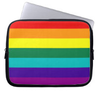 7 Stripes Rainbow Gay Pride Flag Laptop Sleeve