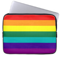 7 Stripes Rainbow Gay Pride Flag Laptop Sleeve