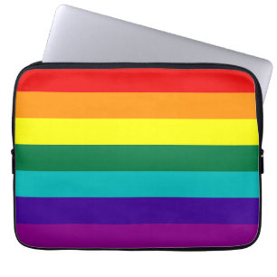 7 Stripes Rainbow Gay Pride Flag Laptop Sleeve