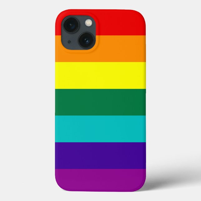 7 Stripes Rainbow Pride Case-Mate iPhone Case (Back)