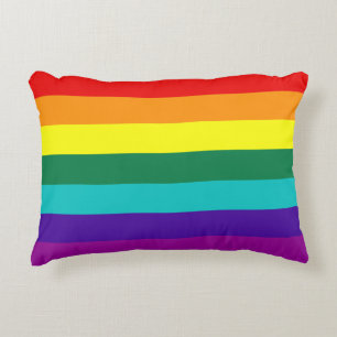 7 Stripes Rainbow Pride Flag Decorative Cushion