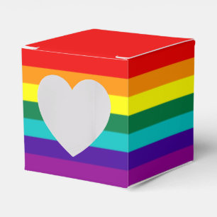 7 Stripes Rainbow Pride Flag Favour Box