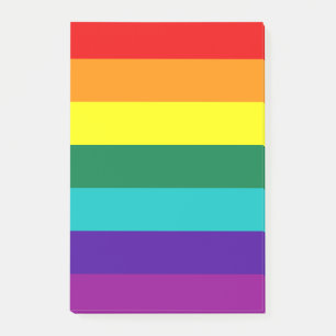 7 Stripes Rainbow Pride Flag Post-it Notes