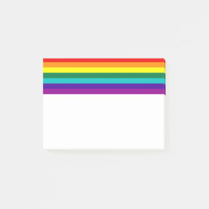 7 Stripes Rainbow Pride Flag Post-it Notes