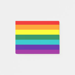 7 Stripes Rainbow Pride Flag Post-it Notes