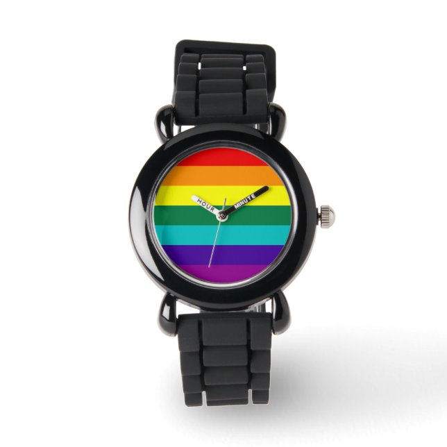 7 Stripes Rainbow Pride Watch (Front)